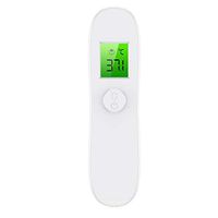 Kukakoo Ear and Forehead Thermometer, Fever Alarm and Memory Function丨LCD Digital Non Contact Infrared Forehead Thermometer Temperature Measuring Tool for Baby Kids Adults Indoor Outdoor White