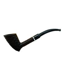 Kurosawa no. 66 Briar Rustic semi Zulu Tobacco Smoking Pipe by Mr. Brog (Poland) (Black (Rustic))