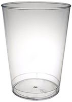 Party Essentials N102521 Plastic Party Cups/Tumblers, 10-Ounce Capacity, Clear (Case of 500)