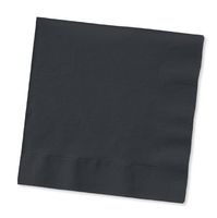 Black, Beverage Napkin, 3 Ply, 50 ct