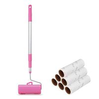 Clothing Sticky hair roller Sticky Brush, Pet Brush Retractable Floor Sticky Hair Roller Duster (60 sheets per roll） Sticky paper