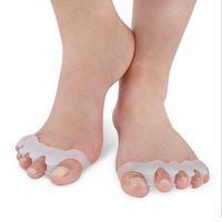 4 Pairs of Toe Eversion Corrector Separator Five Toe Separate Toe Care Flip Finger Protector Soft