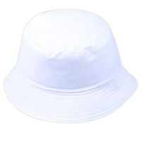 Aniywn Women Men Cotton Bucket Hats Unisex Wide Brim Outdoor Summer Cap Hiking Beach Sports Hat (White)