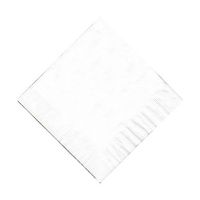 200 White (4 Pks of 50) 2 Ply 10 X 10" Plain Solid Color Beverage Cocktail Napkins