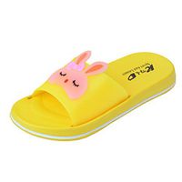 Women's Slippers Cute Girl Rabbit Sandals Bath Slippers Non-Slip Slippers Soft Soft Bottom House Shoes Yellow