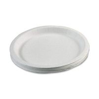 Skilcraft NSN8993056 Round Paper Plates44; 9 in. Diameter44; .75 in. Deep44; 1000-Box44; White