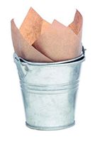 Mini Metal Bucket (Case of 144), PacknWood - Small Metal Buckets with Handles (3 oz, 2.6" x 2.4") 210SXM02