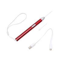 Healifty Ear Pick Tool Charging LED Flashlight Earpick Earwax Removal Tools Safe Earwax Remover for Babies Children (Red)