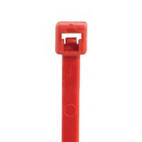 Box King CT422B 18# Cable Ties, 4" Length, Red