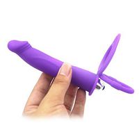 Bendable Double Penetrator Dual Penetration Male Attachable Rod