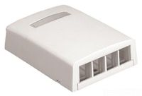 Panduit NK4BXWH-AY 4-Port Surface Mounting Box for LD3/LD5/LD10 Fitting, White