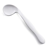 SENIOR ICARE Adaptive Utensils - Right Handed Angled Spoon - Curved Eating Cutlery for Elderly - Self-Feeding, Easy Eating - Japan Design