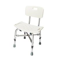 450 lbs for The Elderly and The Pregnant with Heavy Duty Shower Chair 6 Height Adjustable Bath Tub Medical Shower Bath