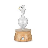 Waterless Essential Oil Nebulizing Diffuser, Wood and Glass Aromatherapy Aroma Oil Nebulizer for Home, Office, Spa