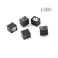 BIN BON - 5Pcs 5V 24V 20A DC Power Relay SRA-05VDC-CL SRA-24VDC-CL 5Pin PCB Type In Stock Black Automobile Relay