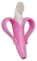 Baby Banana - Pink Banana Toothbrush, Training Teether Tooth Brush for Infant, Baby, and Toddler