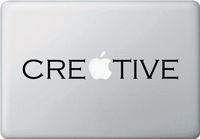 Yadda-Yadda Design Co. Creative - MacBook or Laptop Vinyl Decal - (Color Variations Available) (Black)