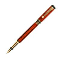 Elite Rollerball Pen - 24kt Gold - Burmese Rosewood