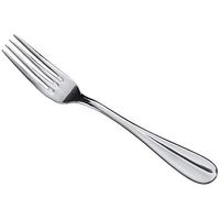 Chancellor Kitchen Benson 8 1/8" 18/0 Stainless Steel Heavy Weight European Table Fork - 12/Case