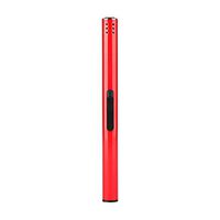 qiguch66 Metal Lighter,Candle Lighter Camping Lighter Grill Lighter USB Lighter,Outdoor Barbecue Charcoal Gas Cooker Stove Kitchen Igniter Gun Lighter Red