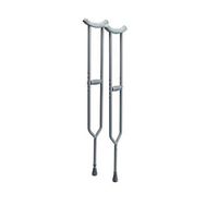 Lumex Imperial Adjustable Steel Crutches, Fits Adult Or Child 5-Feet 2-Inches to 5-Feet 10-Inches, Aluminum 3614A