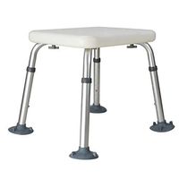 GLJMTY Bathtub Stool Aluminium Shower Seat Non-Slip Bathroom Stool Height Adjustment