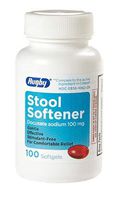 RUGBY Stool Softener Laxative 100MG SGEL DOCUSATE SODIUM-100 MG Orange 100 SOFTGELS UPC 305361062293
