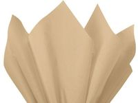 Natural Beige Tissue Paper for Gift Wrapping 15"x20" Sheets Eco-Friendly (20 ct)