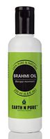 Earth N Pure Brahmi Oil 100% Pure,Undiluted, Natural, Cold Pressed and Therapeutic Grade - Ayurvedic Skin And Hair Oil, Calms the Mind, Keeps The Hair Cool, Hair Oil For Hair Growth (200 ML/6.8 fl.oz)