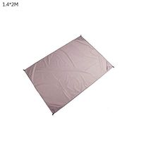 TbpersicwT Home bedroom carpet door mat, Solid Color Portable Outdoor Travel Waterproof Camping Picnic Mat Beach Blanket - Grey 1.4x2M