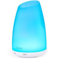 Syntus 150ML Essential Oil Diffuser Ultrasonic Aromatherapy Diffusers with 7 Changeable Colored LED Lights, Adjustable Mist Mode and Waterless Auto Shut-Off