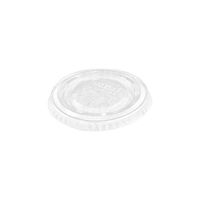 Solo PL4TSN Clear Lid PET 626 Flat Straw Slot (Case of 2500)