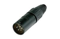 Neutrik NC4MX-BAG 4 pole male cable connector w/black metal housing