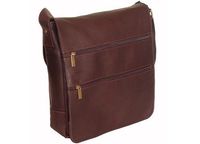 David King & Co. Laptop Messenger Bag with 2 Zip Pockets, Cafe, One Size