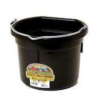 Flat Back Bucket Blk 8qt