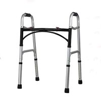 Folding Lightweight Aluminium Walking Frame Walker Two Button Adjustable Height for Storage 396 Lb Weight Capacity Fauay
