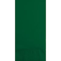 Club Pack of 192 Hunter Green 3-Ply Disposable Party Paper Guest Napkins 8”