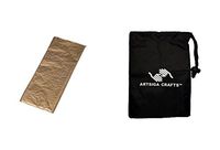 Darice DIY Crafts Supplies Gift Wrapping Tissue Paper Metallic Gold 20 x 26 inches 4 Piece (12 Pack) 2506 01 Bundle with 1 Artsiga Crafts Small Bag