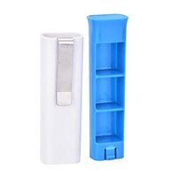 chuwa Pill Box Weekly 3 Grid Small Pill Planner and Vitamin Organizer Secure Prescription Medications Portable Travel Medicine Storage Outdoor Essential