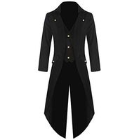 Women's Winter Vintage Gothic Tailcoat Long Sleeve Steampunk Jacket Tuxedo Coat Wedding Uniform Sopzxclim
