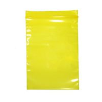 QQ Studio Small Polyethylene Flat Recloseable Ziplock Bags (3" x 4.5" (200 Bags), Yellow)