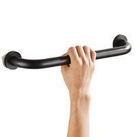 IMPEU Oil Rubbed Bronze Bathroom Shower Grab Bar, Straight Style, 16 Inch, Bathtube Saftey Bar, Home Care Support Handrail