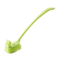 LAAT Toilet Brush Two-Sided Long Handled Brushes Bathroom Toilet Scrub Brush Tool Cleaning Brush Portable