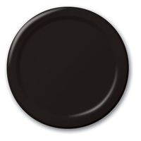 Creative Converting Touch of Color 24 Count Paper Banquet Plates, Black Velvet