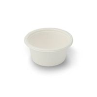 Stalkmarket 100% compostable Sugar Cane Fiber Food Container, 2-Ounce Sample Cup, 2000-count Case