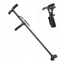 Chunse Walking Sticks Foldable Anti-Skid Ajustable 5 Height Telescopic Walking Cane with Built-in LED Light for Men Women Seniors Disabled and Elderly