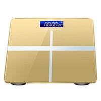 GMNP0di% Weighing Scale for People Digital Temperature Display Electronic Scale Bathroom Scales Home Weighing Scale Weight Balance Body Fat Analyzer Golden