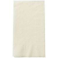 Party Dimensions 75753 Solid Ivory Guest Towel - 576 Per Case
