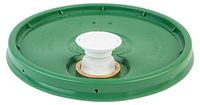 Hudson Exchange Lid with Spout and Gasket for 3.5, 5, 6, and 7 gal Buckets, HDPE, Green, 3 Pack