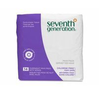 Chlorine Free Maxi Pads Overnight with Wings • 12 Pack (14 Units EA)